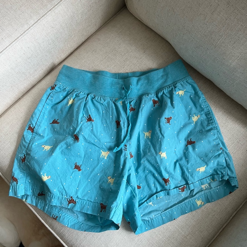 LL Bean Dog Print Shorts